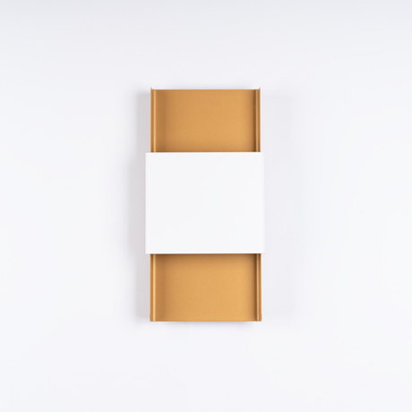 Lampă de perete DURLIN auriu/alb + 2x bec LED G9 4000K Cold 4.5W 460lm