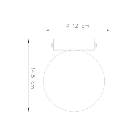 Plafonieră YOLI 1 negru
