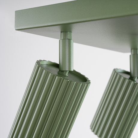 Plafonieră KARBON 4 verde măsliniu