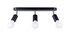 Plafonieră FORNES 3 negru + 3x bec LED E27 4000K Rece 7.5W 690lm