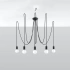 Candelabru EDISON 5 negru