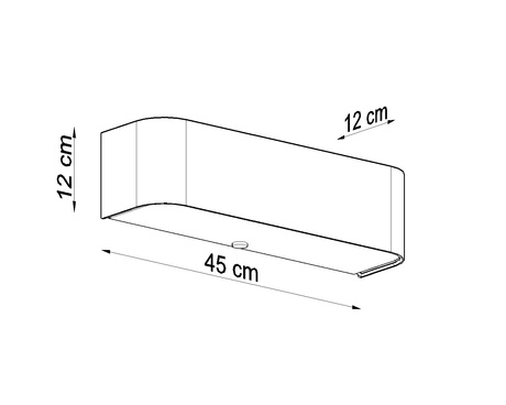 LOKKO lampă de perete negru + 2x bec LED E27 3000K Warm 7.5W 620lm