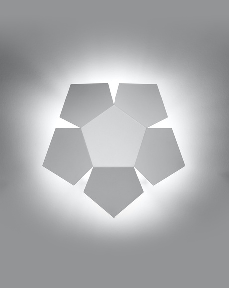 PENTA lampă de perete alb + 2x bec LED G9 4000K rece 4.5W 530lm