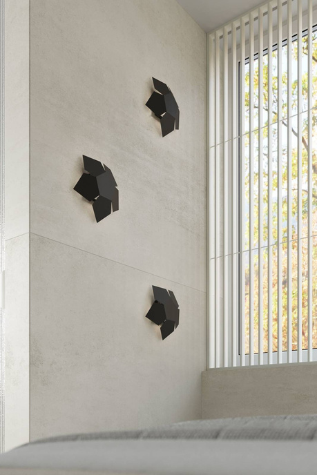 PENTA lampă de perete negru + 2x G9 LED bec 4000K rece 4.5W 530lm