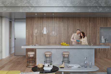 Lampă suspendată DEMI alb + 1x bec LED E27 4000K rece 7,5W 650lm