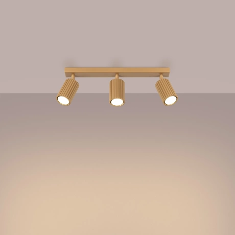 Plafonieră KARBON 3L aur