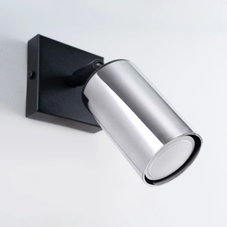 Lampă de perete WINX negru/cromo