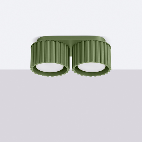 Plafonieră AURA 2 verde măslin Gx53