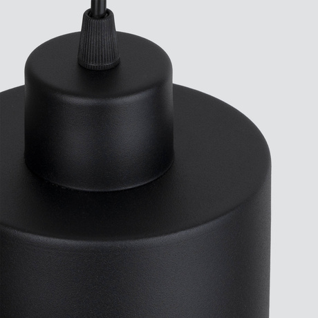 SAVAR 1 lampă suspendată negru + 1x bec LED E27 4000K rece 7,5W 690lm