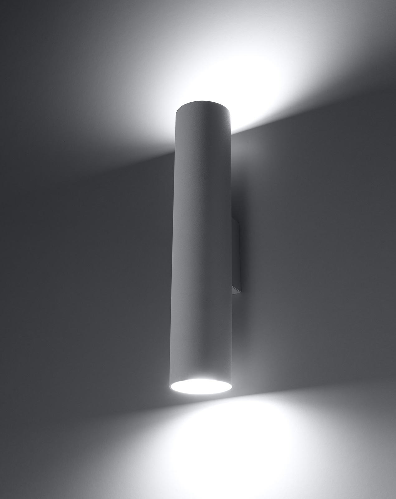 LAGOS 2 lampă de perete alb + 2x bec LED GU-10 4000K rece 7W 630lm