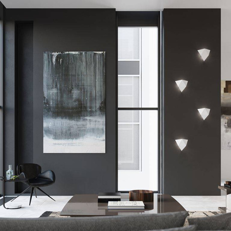 SOLIDO lampă de perete alb + 1x bec LED G9 3000K cald 4.5W 510lm