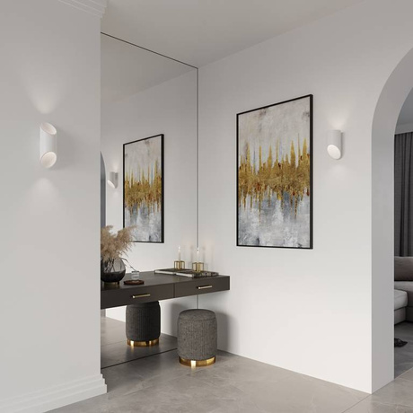 Lampă de perete PENNE 30 alb + 1x bec LED G9 4000K rece 4,5W 530lm