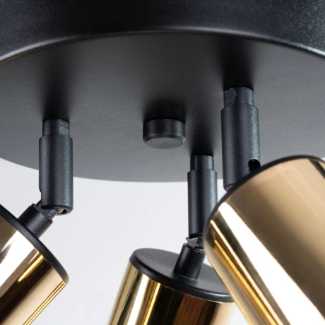 Plafonieră WINX 3P negru / auriu