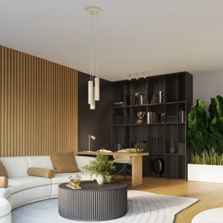 Lampă suspendată KARBON 3P bej