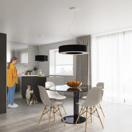 Candelabru SATURNO SLIM 70 negru