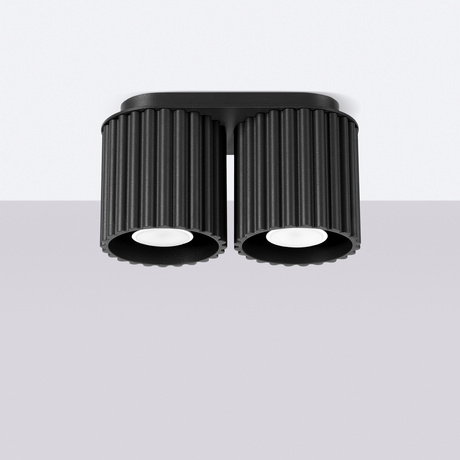 Plafonieră AURA 2 negru GU10