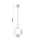 Candelabru OTTO 15 alb + 1x bec LED E27 3000K cald 7.5W 620lm