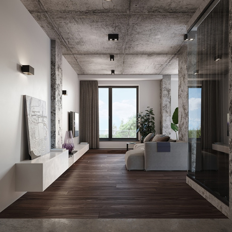 QUAD MAXI gri lampă de perete + 2x bec LED G9 3000K cald 4.5W 510lm