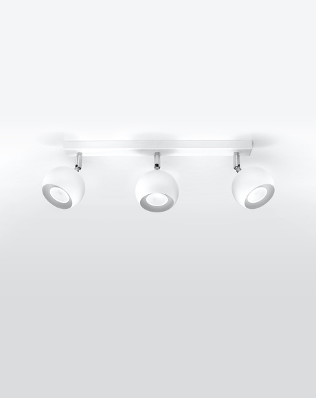 Plafonieră OCULARE 3 alb + 3x bec LED GU-10 4000K rece 7W 630lm