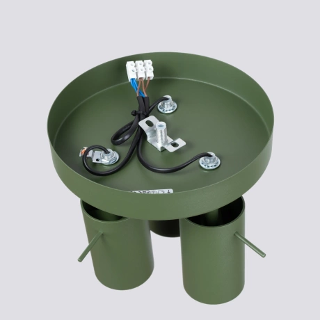 Plafonieră RING 3P verde măsliniu