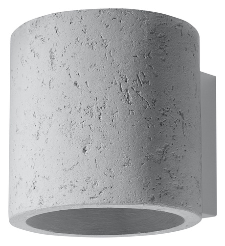 ORBIS lampă de perete din beton + 1x bec LED G9 4000K rece 4.5W 530lm