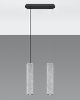 Lampă suspendată LUVO 2 + 2x bec LED GU-10 4000K rece 7W 630lm