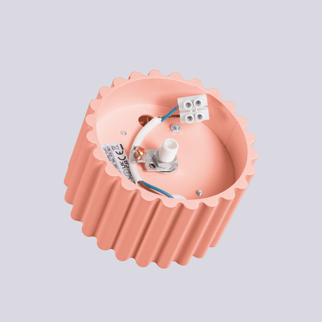 Plafonieră AURA 1 piersică Gx53