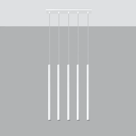 Lampă suspendată PASTELO 5 alb