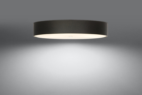 Plafonieră SKALA 80 negru + 6x bec LED E27 3000K Warm 7.5W 620lm