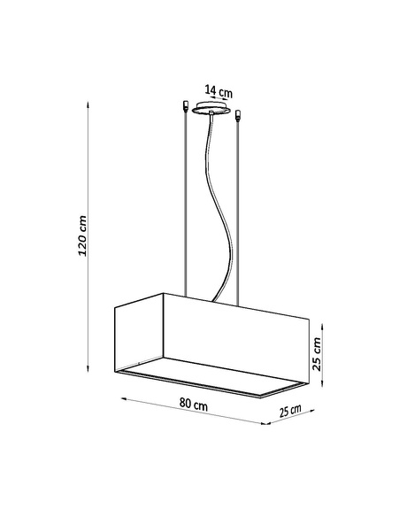 Candelabru SANTA BIS 80 negru + 3x bec LED E27 3000K cald 7.5W 620lm
