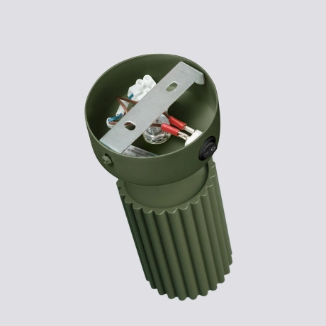 Lampă de perete KARBON verde măsliniu cu întrerupător