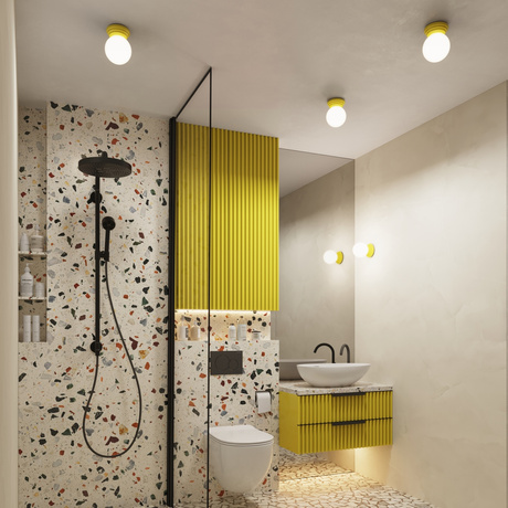 Lampă de perete ZORI galben IP44