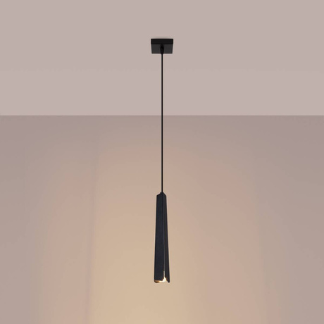 Lampă suspendată PRYSM 1 negru + 1x bec LED G9 3000K cald 4,5W 450lm