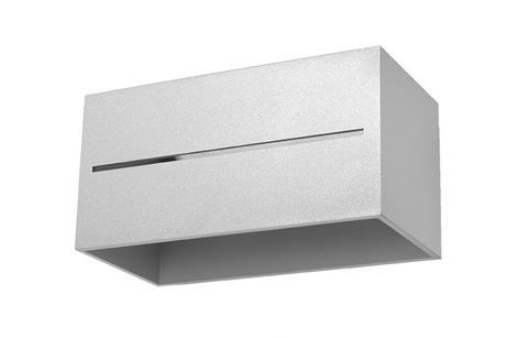 LOBO MAXI lampă de perete gri + 2x bec LED G9 4000K Cold 4,5W 530lm