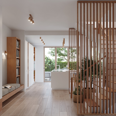 ZEKE stejar lampă de perete + 1x GU-10 3000K cald 7W LED bec 620lm