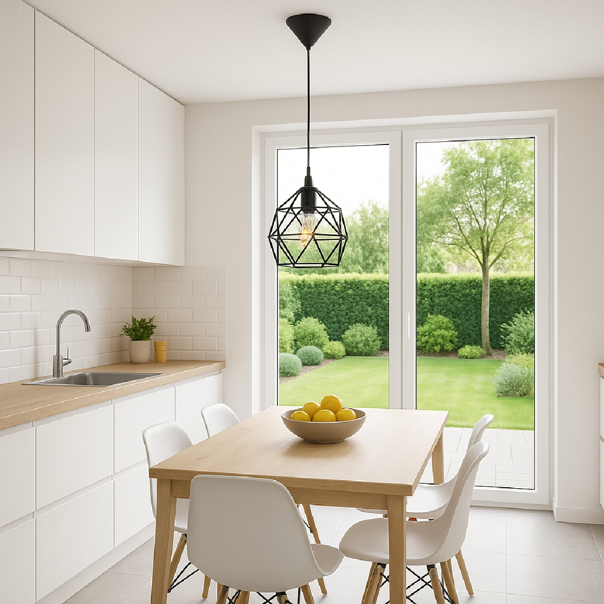 Lampă suspendată TRIOM 20 negru