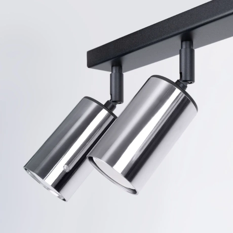 Plafonieră WINX 6L negru/cromo