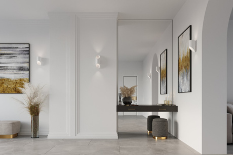 Lampă de perete PENNE 30 alb + 1x bec LED G9 4000K rece 4,5W 530lm