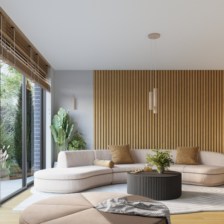 Lampă suspendată KARBON 3P taupe