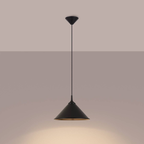 Lampă suspendată ZUMA negru + 1x bec LED E27 3000K cald 7.5W 620lm