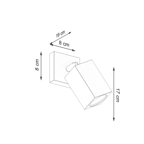 Lampă de perete KEKE stejar