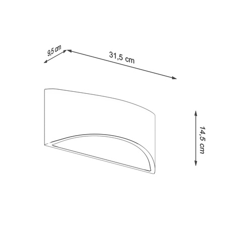VIXEN lampă de perete lăcuită alb lucios + 1x bec LED G9 4000K Cold 4.5W 530lm