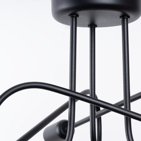 Candelabru SUPEŁ 3 negru = 3X bec LED E27 3000K 7W 760lm