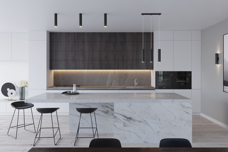 LAGOS 3 lampă suspendată negru + 3x GU-10 3000K cald 7W 620lm bec LED