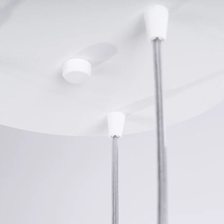 Lampă suspendată LAMI 3P alb