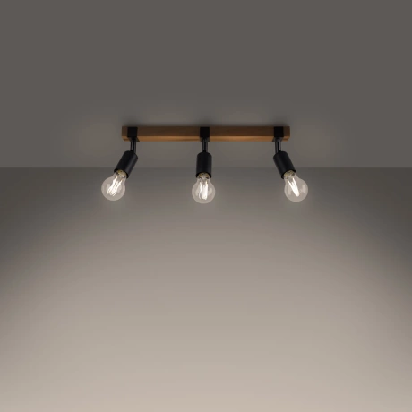 Plafonieră ZUCA 3 negru