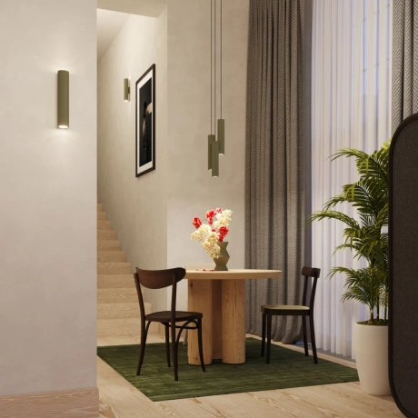 Lampă suspendată LAGOS 2 verde măsliniu