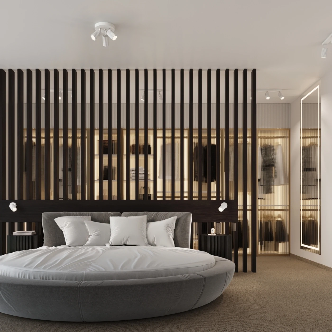 Lampă de perete KARBON alb