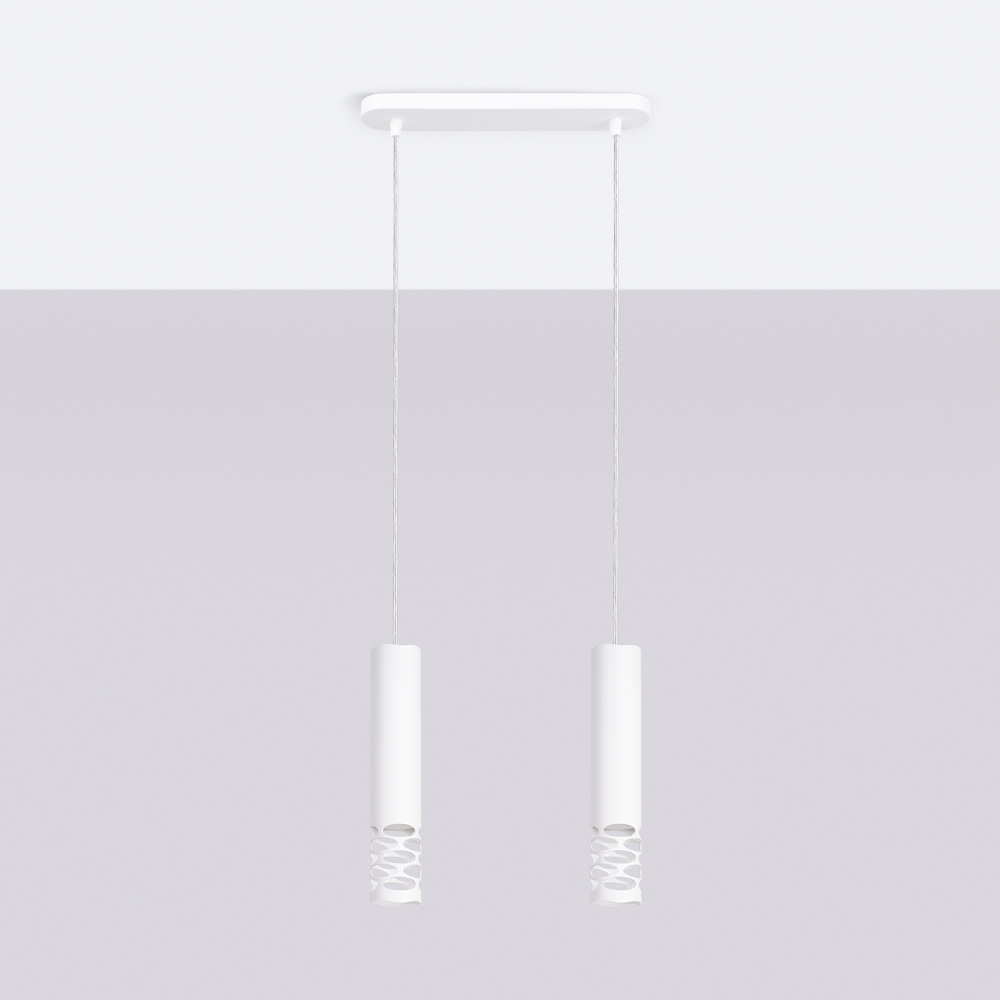 Lampă suspendată LIRO 2 alb