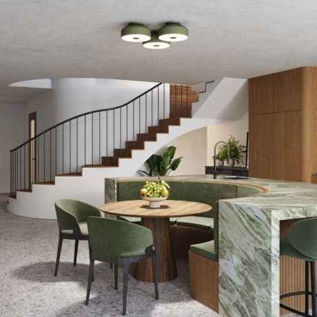 Plafonieră OMIQ verde măslin